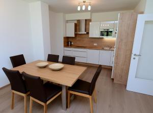 Küche/Küchenzeile in der Unterkunft Premium Apartments am Weißensee