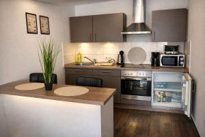 O bucătărie sau chicinetă la Charming Homes - Gästehaus Karin