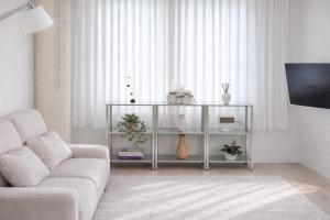 a living room with a couch and a table at Stay Noop in Gyeongju