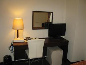 TV a/nebo společenská místnost v ubytování Hotel Tsukuba Hills Umezono