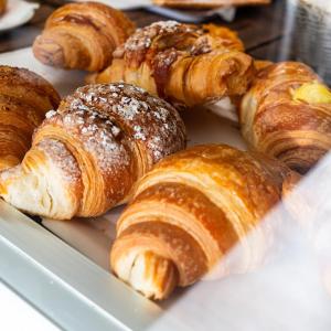 a bunch of pastries sitting on a white plate at Urban Beach in Francavilla al Mare