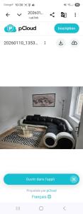 a page of a website for a bed room at Villa chez Fred in Le Quesnoy