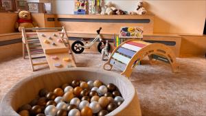 a box full of eggs in a childs room at OREA Resort Sklář Harrachov in Harrachov