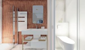 a bathroom with a sink and a mirror at Le VIBES RESORT By AGN "réservé aux couples" in Cap d'Agde