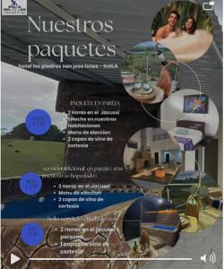a magazine with a picture of a house at Hotel Las Piedras San Jose in San José de Isnos