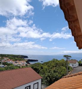 a view of the ocean from a house at Casa Azul (Blue House) in Urzelina