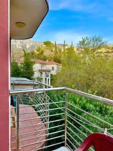a view from the balcony of a house at ApartMonte in Budva