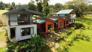an aerial view of a house at Divan Jungle Lodge in Fortuna
