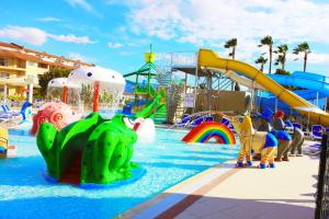 a water park with a water slide and slides at Ephesia Holiday Beach Club in Kuşadası