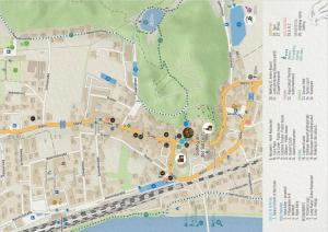 a map of a city with roads and highways at Boutique Hotel Adler in Golling an der Salzach