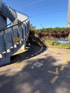 a tree that is laying on the side of a road at Stylish Private Apartment, Close to Ferry, Stadium, Parking in Wellington +3 photos