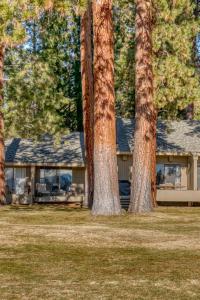 a house with trees in front of it at Lodge Room 024 in Black Butte Ranch