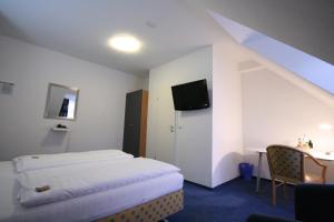 TV a/nebo společenská místnost v ubytování Altstadt Hotel