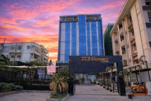 a building with a sign that reads zine connect at Hema's Hotel Supreme in Visakhapatnam +1 photo
