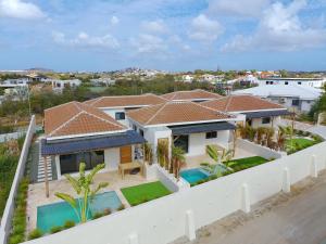 an aerial view of a house at Emma Luxury Pool Suites Resort in Willemstad