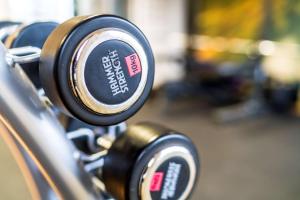 a close up of a tag on the side of a motorcycle at Scandic Stiklestad in Verdal