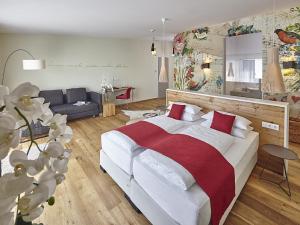 Postel nebo postele na pokoji v ubytování Hotel Kapellenberg
