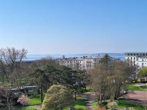 a view of a city with buildings and trees at Hotel de la Gare Brest in Brest +56 photos