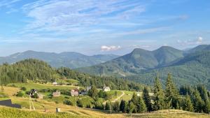 a view of a valley with mountains in the background at Гойра in Dzembronya