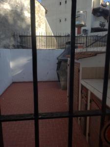 a view of a patio from a window of a building at DaKa in San Bernardo