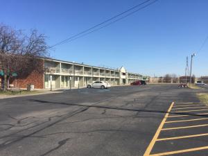 an empty parking lot in front of a building at America's Best Value Inn Phillipsburg in Phillipsburg