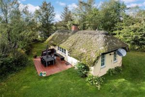 an overhead view of a house with a grass roof at 30327-Ulfborg-Grastensborgvej-38 in Ulfborg