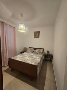 a bedroom with a large bed in a room at villa gambotti in Morta