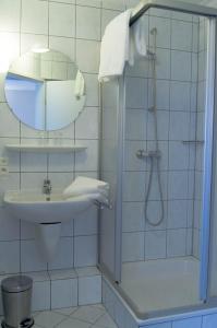 Koupelna v ubytování Haus Marquet