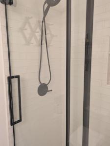 a shower with a shower head in a bathroom at Casa Dorado - Bright, Sunny 2 Bedroom 1 Bath House - Fenced Yard, Private Patio in Santa Barbara +30 photos