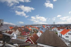 a view of a city with houses and roofs at Central Apartment - Calm - No traffic in Stavanger