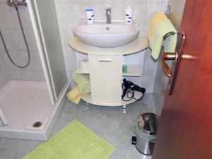 Koupelna v ubytování Rooms Stefania
