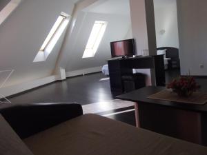 TV a/nebo společenská místnost v ubytování Hotel Enchevi