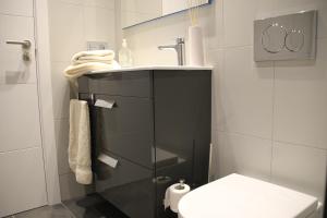 A bathroom at Apoteka apartaments