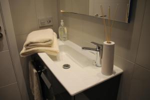 A bathroom at Apoteka apartaments