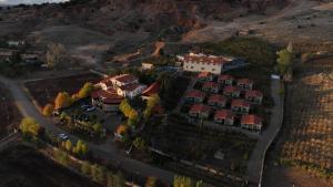an aerial view of a house on a hill at Chalets tourtite ifrane in Ifrane