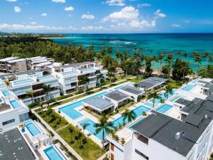 an aerial view of the resort and the ocean at Sol de Arena Beachfront Condos by Bocobay in Las Terrenas