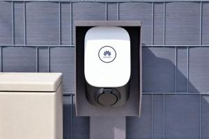 a soap dispenser on a wall next to a toilet at Villa Ecija in Trogir