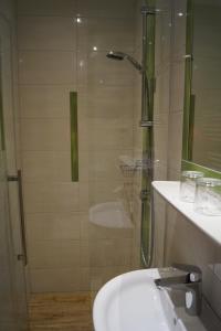 A bathroom at Appartements Macheiner