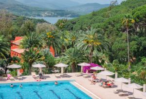 an image of a pool at a resort at Glamping Elba in SantʼAnna