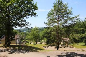 a view of a park with trees and a house at Gîte 87G5501 in Bujaleuf