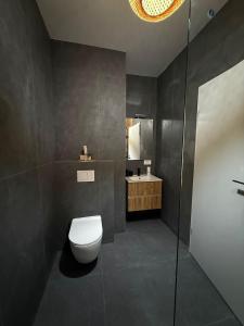a bathroom with a toilet and a sink at Arya Thermalis in Baile Felix +73 photos