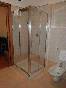 Koupelna v ubytování Hotel Selide