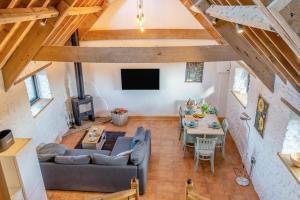 an overhead view of a living room with a table and couch at 2 Bed in Clevedon oc-t30786 in Clevedon