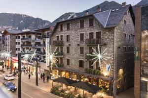 a rendering of a building on a city street at Hotel de l'Isard in Andorra la Vella
