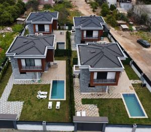 an aerial view of a house at Tekirova DOM Villas with Heated Pool in Kemer