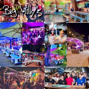 a collage of pictures of a group of people at Opatio residence 1314 in Tamarin