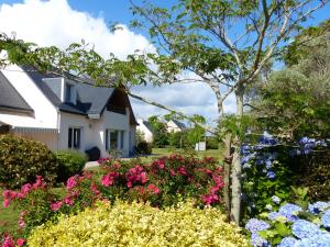 TréffiagatVilla Kernéhan的房子前面的花园