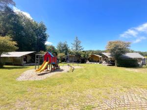 a park with a playground with a slide at De Mier in Hulshorst