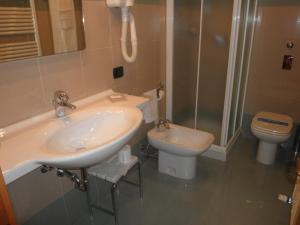 Koupelna v ubytování Hotel Selide