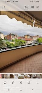 a view from the balcony of a building at I sogni di viola in Saluzzo
